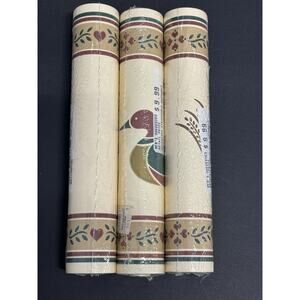VTG Duck Country Style Design Wallpaper Border Lot Of 3 Made In Canada 15ft NEW